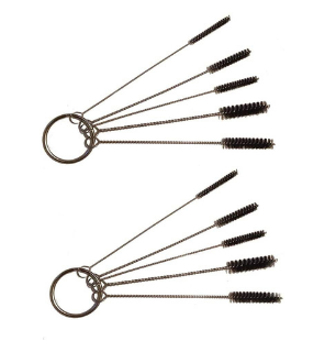 Tools 5-Pc Mini Nylon Brush Set on Key Ring Craft Supply Airbrushes Cleaning 