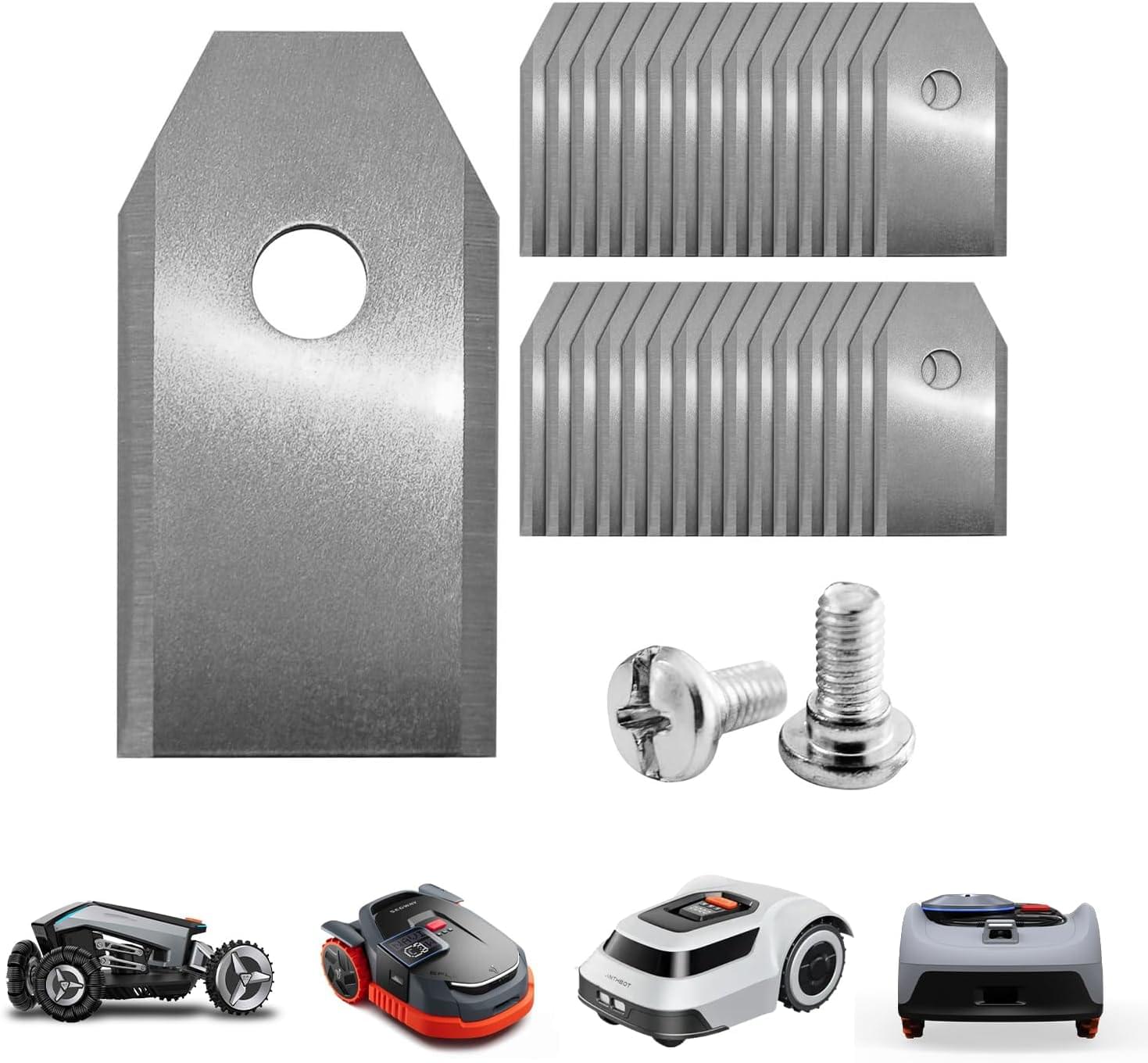 Green Piece Robotic Mower Blades 30-pack with stainless steel screws